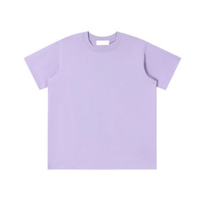 T-shirt décontracté pour homme en coton peigné personnalisé, coupe régulière, double fil épais, manches classiques, col tombant, respirant - Product Image 5