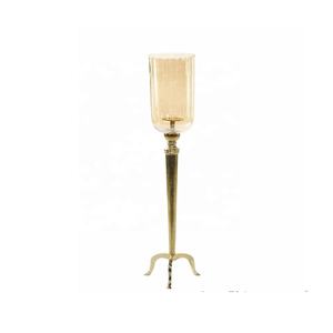Metal and Marble <b>Taper</b> <b>Candle</b> Holder in Brass Home Decoration Three Stem <b>Candle</b> Holder Home Decoration Metal <b>Candle</b> Holder - Product Image 3