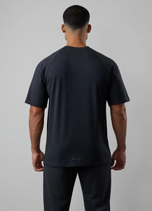 เสื้อยืดออกกำลังกายผู้ชายไซส์ใหญ่ ผ้าฝ้าย 95% ผสมอีลาสเทน 5% ระบายอากาศได้ดี แขนเสื้อแบบแร็กแลน รับสกรีนโลโก้ มีไซส์พลัส เสื้อเจอร์ซีย์ออกกำลังกายแบบยาว - Product Image 3