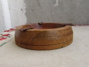 Handmade Wooden Ashtray with Natural Wood Finish - Product Image 3