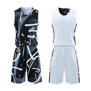 Uniformes de Baloncesto Transpirables de Poliéster, Conjuntos Personalizados de Camiseta y Pantalones Cortos para Hombre, Secado Rápido, Malla Deportiva, Sublimación para Equipos - Product Image 3