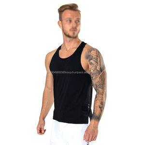 Débardeur de sport pour homme en polyester à séchage rapide, personnalisable, pour la salle de sport - Product Image 1
