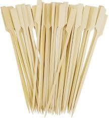 Bamboo Skewers Paddle Picks Eco Friendly Wooden <b>Toothpicks</b> for Appetizers Cocktails BBQ Sandwiches Party Snacks - Product Image 5