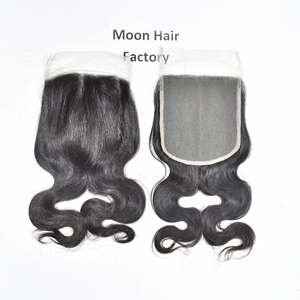 Extensiones de Cabello Natural Virgen Remy con Cierre Ondulado Indio, Textura Suave, Calidad Premium, Doble Trama a Máquina, Venta al por Mayor - Product Image 1