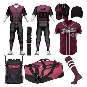 Premium Comfort Flexible Fit Sports Set Customized <b>Log</b> Printed Baseball Kit Advanced Fabric Sweat Resistant Outfit Baseball Kit - Product Image 1