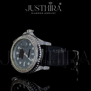 Reloj RLX Totalmente Cubierto de Diamantes Moissanite, Joyería Hiphop, Material de Plata 925, para Regalo de Compromiso, Boda o Aniversario - Product Image 4