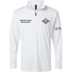 Allpro Men's Performance Quarter Zip Pullover 41870 Custom Embroidered Logo <b>Sun</b> <b>Protection</b> <b>Clothing</b> - Product Image 2