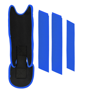 Factory Cheap Price Leg Protection Baseball Training Shin Guard Comfortable Double <b>Strap</b> PU Genuine Leathers Leg Guards <b>Men</b> - Product Image 3