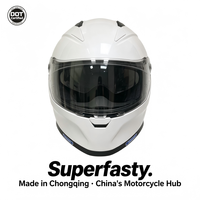 Casque de moto intégral en ABS de qualité supérieure, fermeture rapide, homologué DOT, toutes saisons, pour adultes, pour la conduite de scooter, fabrication OEM