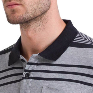 Chemise de golf décontractée unie pour homme de haute qualité avec poche et logo personnalisé, manches courtes – Respirante et professionnelle, nouvelle arrivée - Product Image 2