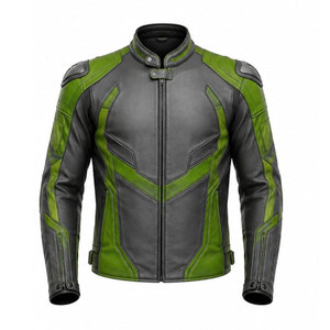 Wholesale Man Moto Riding Motorbike Leather Motorcycle <b>Jacket</b> Clothing <b>Men</b> Waterproof Racing Motor <b>Bike</b> Leather <b>Jackets</b> - Product Image 2