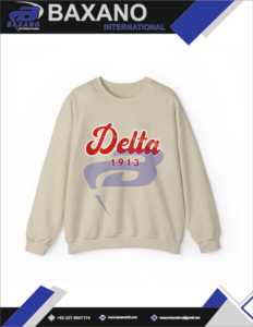 Delta |   Sigma |   Sweat-shirt à col rond vintage pour femmes Theta DST Sorority, hiver/automne, avec logo brodé sur le devant - Product Image 5