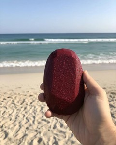 Cabochon de rubis chauffé, taille ovale, grande taille, rouge profond, poli et facetté, pour la fabrication de bijoux, la guérison et la décoration - Product Image 2