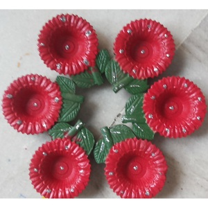 Lámpara de aceite de arcilla india hecha a mano para la decoración del festival Diwali y ceremonias religiosas |   Fabricante Mayorista a Granel - Product Image 1