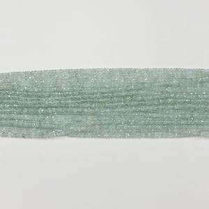 3mm Aigue-marine naturelle à facettes perles rondelle pour la fabrication de bijoux en gros Fabricant de perles de pierres précieuses de qualité supérieure - Product Image 4