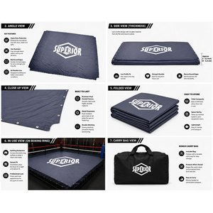 Tapis de toile pour ring de boxe, couverture de cage MMA pour lutte et boxe, produit de haute qualité, personnalisable, OEM, couverture de toile de boxe - Product Image 6