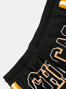 Ensemble sportif décontracté pour homme en 2 pièces, à capuche, pour l'hiver, t-shirt et short en polyester/coton à séchage rapide, tissu respirant tricoté, personnalisable - Product Image 5