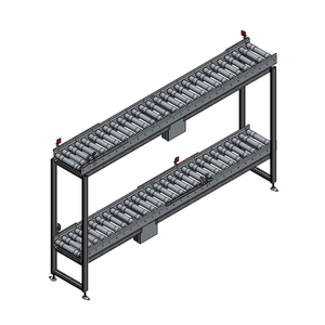Mécanisme de levage à rouleaux/Acier inoxydable 2 couches/Vitesse réglable/Finition naturelle anodisée/Lignes automatisées/Entreposage - Product Image 1
