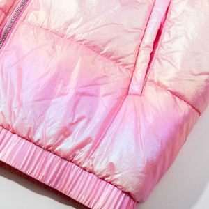 Chaqueta Acolchada Rosa Brillante Personalizada, Corte Holgado, Abrigo de Invierno Cálido y Moderno para Mujer - Product Image 5