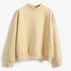 Women Turtleneck Pullover Heavyweight Lined Fleece Winter Casual Sweatshirt - Product Image 2