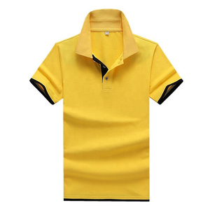 เสื้อยืดผ้าไหม/ผ้าฝ้ายผสม ยืดได้ ลายแจ็คการ์ด สีพื้น สำหรับฤดูร้อน ปักโลโก้ตามสั่ง เสื้อกอล์ฟแห้งเร็วสำหรับผู้ชาย - Product Image 6