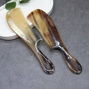 <b>Personalized</b> Natural Buffalo Horn Comb, Handmade Anti Stress and <b>Massage</b> Buffalo Horn Comb for Hair, Beard, Pocket Horn Comb - Product Image 4