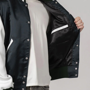 Veste universitaire classique en satin pour homme, nouvelle arrivée, vêtements d'hiver, vestes en satin en vente en ligne - Product Image 6