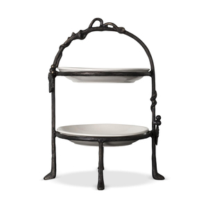 Soporte de Pastelería de 2 Niveles, Soporte de Metal para Tartas para Fiestas, Bodas y Eventos, Soporte de Aluminio para Tartas y Pasteles - Product Image 2