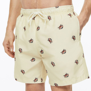 High Quality Beach Shorts <b>Men</b> Swimming, Custom Beach <b>Trunks</b>, Floral Printed Women Swim Shorts Stretch Waist Swimming - Product Image 1