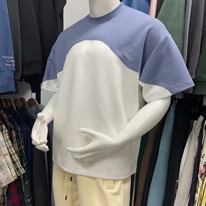 T-shirt pour homme en coton 100% Terry 240sm, qualité supérieure, coupe ample, design personnalisé avec motif, qualité premium, col rond - Product Image 2