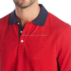 Venta al por mayor de los hombres Casual impreso para Polo mejor calidad bajo precio transpirable 100% algodón ropa deportiva de punto traje de tela - Product Image 4