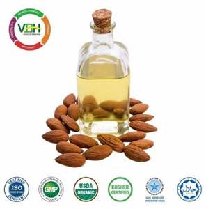 Huile d'amande pour la croissance des cheveux et le soin du cuir chevelu, huile d'amande naturelle pour hydrater les peaux sèches, huile d'amande pure, fournisseur indien. - Product Image 1