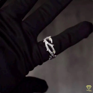 Anillo Clásico de Diamante Moissanite Trenzado, Plata de Ley 925, Joyería de Lujo para Aniversario, Regalo - Product Image 5