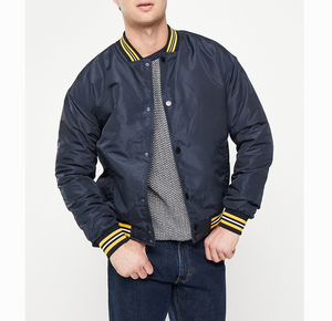 Veste bomber de baseball personnalisée pour homme, en satin brut respirant, sublimée et brodée, service OEM de haute qualité - Product Image 6