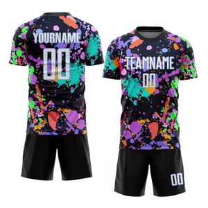 ชุดฟุตบอลผู้ชายขายส่ง แห้งเร็ว กางเกงบาสเก็ตบอลฤดูร้อน คุณภาพไทย พิมพ์ลายพร้อมโลโก้ OEM 2026 - Product Image 2