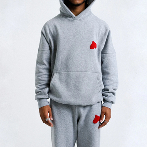 Wholesale Custom Chenille Embroidery Tracksuit for Men Best Quality SweatSuits Chenille <b>Patches</b> Tracksuits - Product Image 3