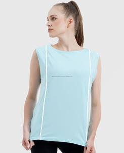 Débardeur court pour femme en tricot de qualité supérieure, col rond, streetwear, respirant, écologique, impression numérique sur le devant, 220g - Product Image 5