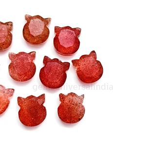 Perles sculptées à la main en forme de chat pour la fabrication de bijoux en quartz, pierre précieuse naturelle - Product Image 4