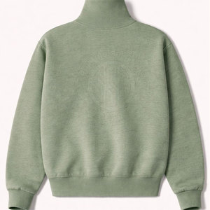 Women Mock Neck Sweatshirt Oversized Style Smooth Fabric Relaxed Fit For Modern Casual Wear - Product Image 2