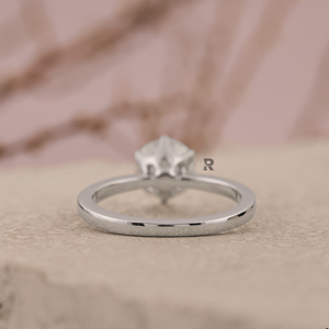 Anillo de Compromiso Minimalista Talia Solitaire con Diamante CVD Cultivado en Laboratorio de 6 Puntas, 1-5 Quilates, Certificado IGI, VS1, Color E, Corte EX - Product Image 4