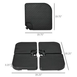 Ombrellone da Giardino Quadrato con Base in Acciaio Inox e Ferro per Patio, Ristorante, Hotel, Spiaggia - Consigliato per la Pioggia - Product Image 3