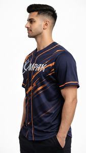 Maillot de baseball moderne à manches courtes, entièrement imprimé par sublimation, anti-humidité, coupe classique pour équipes, marques et mode urbaine - Product Image 6