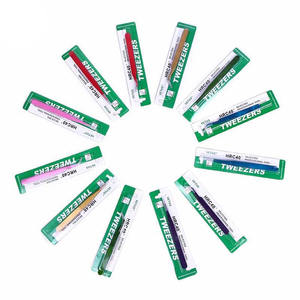 MAHFOOZ INSTRUMENTS Pinzas de Acero Inoxidable Nano Grip de 45 y 90 Grados con Etiqueta Privada Personalizada, Herramientas de Belleza para Extensión de Pestañas - Product Image 6