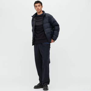 Chaqueta de plumón acolchada de lujo para hombre, gruesa, de invierno, cortavientos, con bordado, estilo urbano, de lana, nueva llegada - Product Image 4