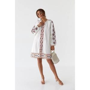 Vestido Bordado Vishivanka, Vestido Negro y Rojo, Vestido Nacional de Ucrania, Ropa Nacional de Ucrania, Regalo de Ucrania, Vestido Bordado de Verano de Ucrania - Product Image 4