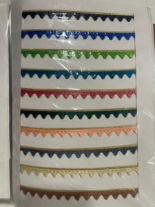 Stylish Cotton cut work lace border suitable for gowns, dupatta edging and designer wear. - Product Image 3