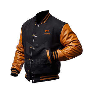 Chaqueta de Invierno para Hombre de Algodón/Cuero con Logotipo Personalizado al por Mayor, Transpirable, para Uso en Exteriores, con Cuello Alto y Logotipo Frontal - Product Image 6