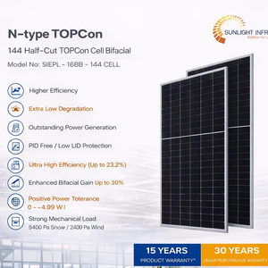 <b>Solar</b> <b>Panel</b> Kit 560W-<b>600W</b> 20.8% Efficiency Bifacial for PERC for Commercial | industrial Domestic Agriculture Use - Product Image 2