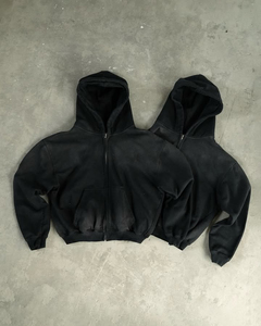 Sudadera con Capucha Vintage Personalizada con Logotipo, Ropa Urbana de Alta Calidad, Felpa, Talla Grande, Lavado Ácido, Efecto Desgastado por el Sol - Product Image 1