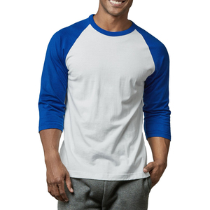 Muscle Fit Mens Raglan Sleeve <b>Tshirt</b> Contrast Color Gym <b>Baseball</b> Tee Workout Clothing Custom Logo Fitness Sports Apparel for Men - Product Image 6